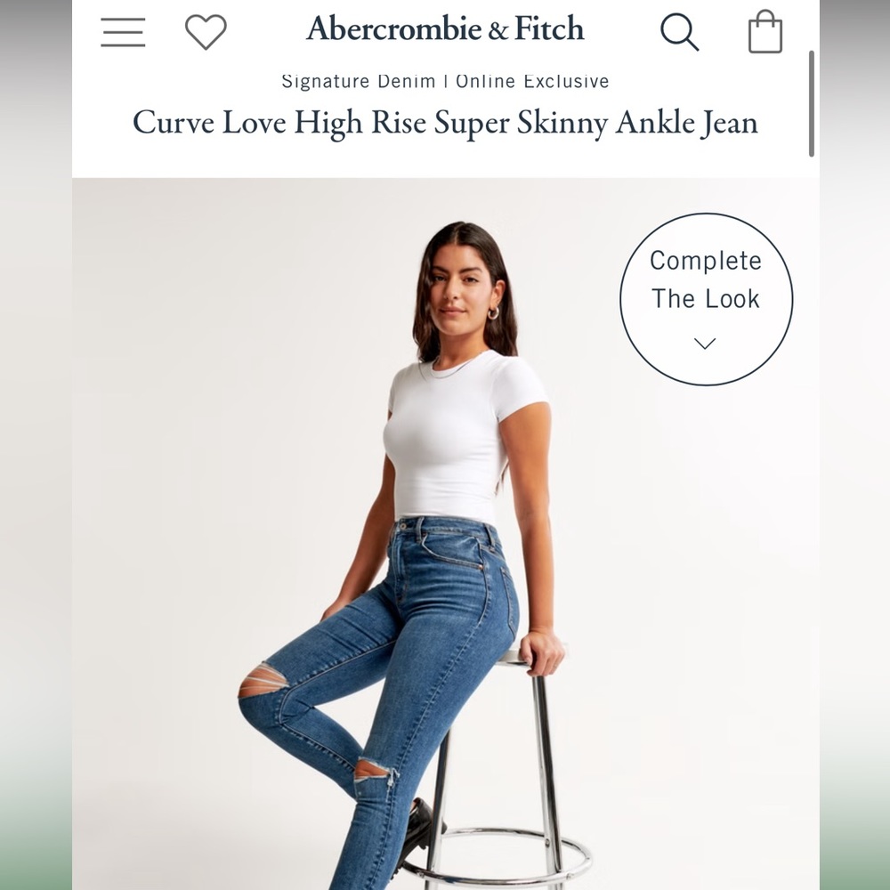 Abercrombie super skinny ankle jeans
